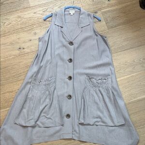 For Cynthia Light Taupe Sleeveless dress